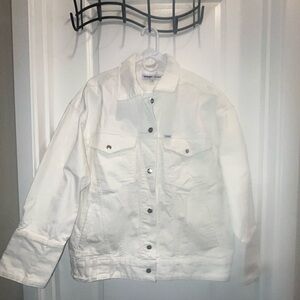 Staud + Wrangler white oversized Denim Jacket S/M